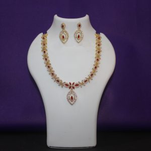 Red And White Necklace Design – 39