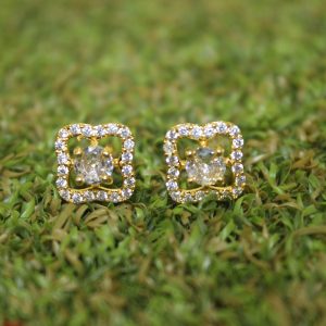 White Sapphire Color Ear Rings Design – 9