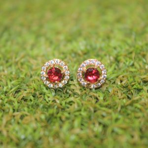 Ruby Sapphire Color Ear Rings Design – 12
