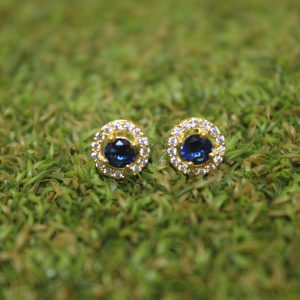 Blue Sapphire Color Ear Rings Design – 6