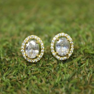 White Sapphire Color Ear Rings Design – 4