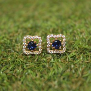 Blue Sapphire Color Ear Rings Design – 2