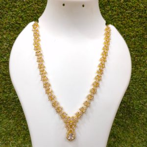 White & Gold Color Necklace Design – 26