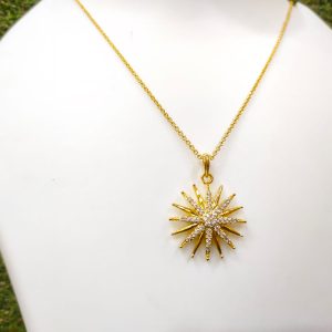 Golden Sun Pendant Set Design - 8